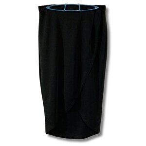 Willow & Thread Black slip-on pencil skirt ~ XS SMALL MEDIUM stretchy goth skirt